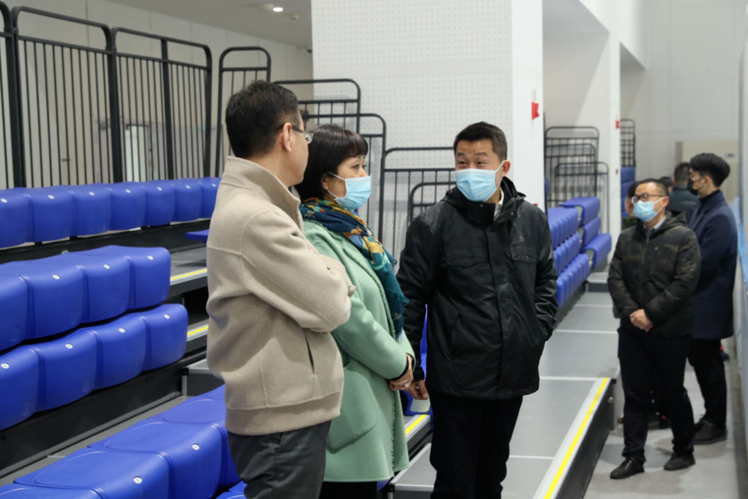 區領導梅華來公司調研第八屆全國大眾冰雪季武漢主會場啟動儀式、賽事場館籌備工作
